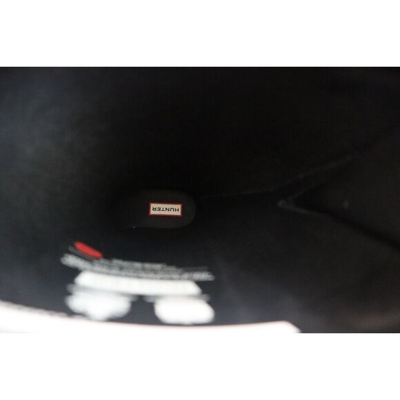 Hunter Men Sz 4 WMNs 5 Black Original Back Adjustable Gloss Tall Rain Boots - Picture 9 of 16